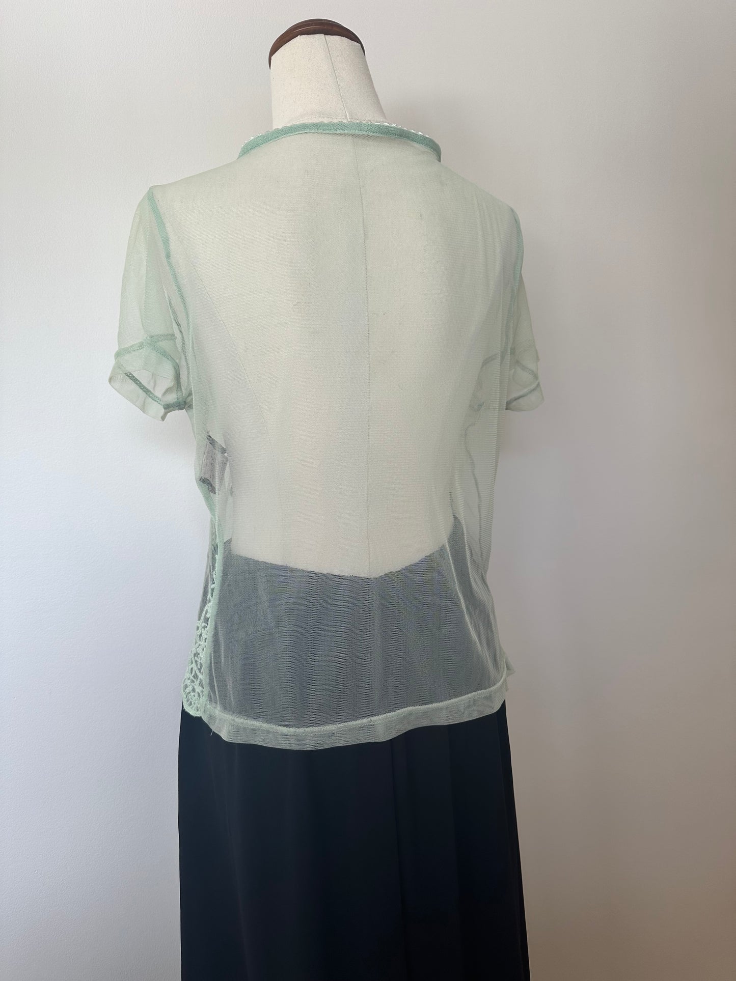 Y2K Annah Stretton Mesh Top (10-12)