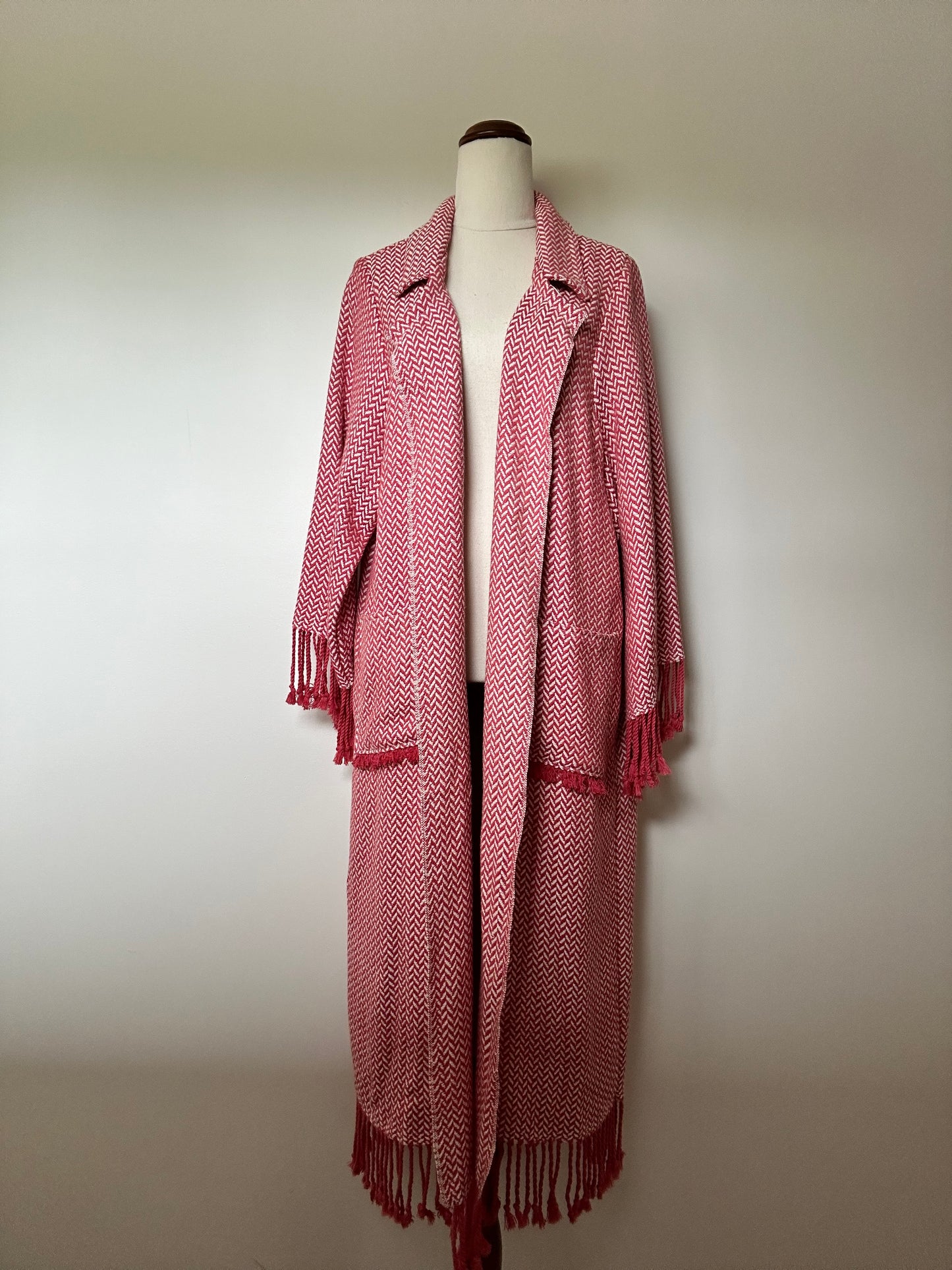 Cherry Herringbone Cotton Duster (8-16)
