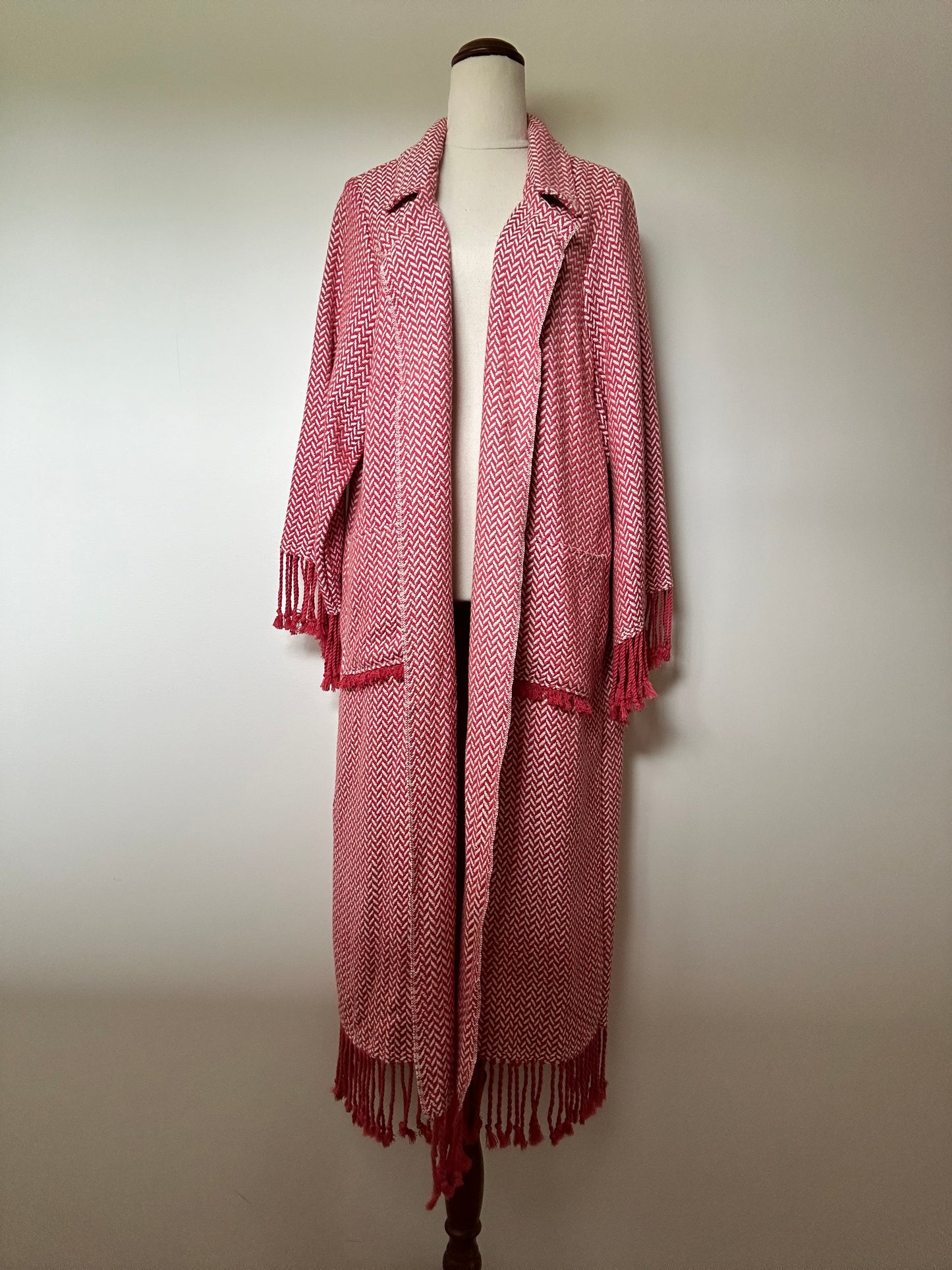 Cherry Herringbone Cotton Duster (8-16)