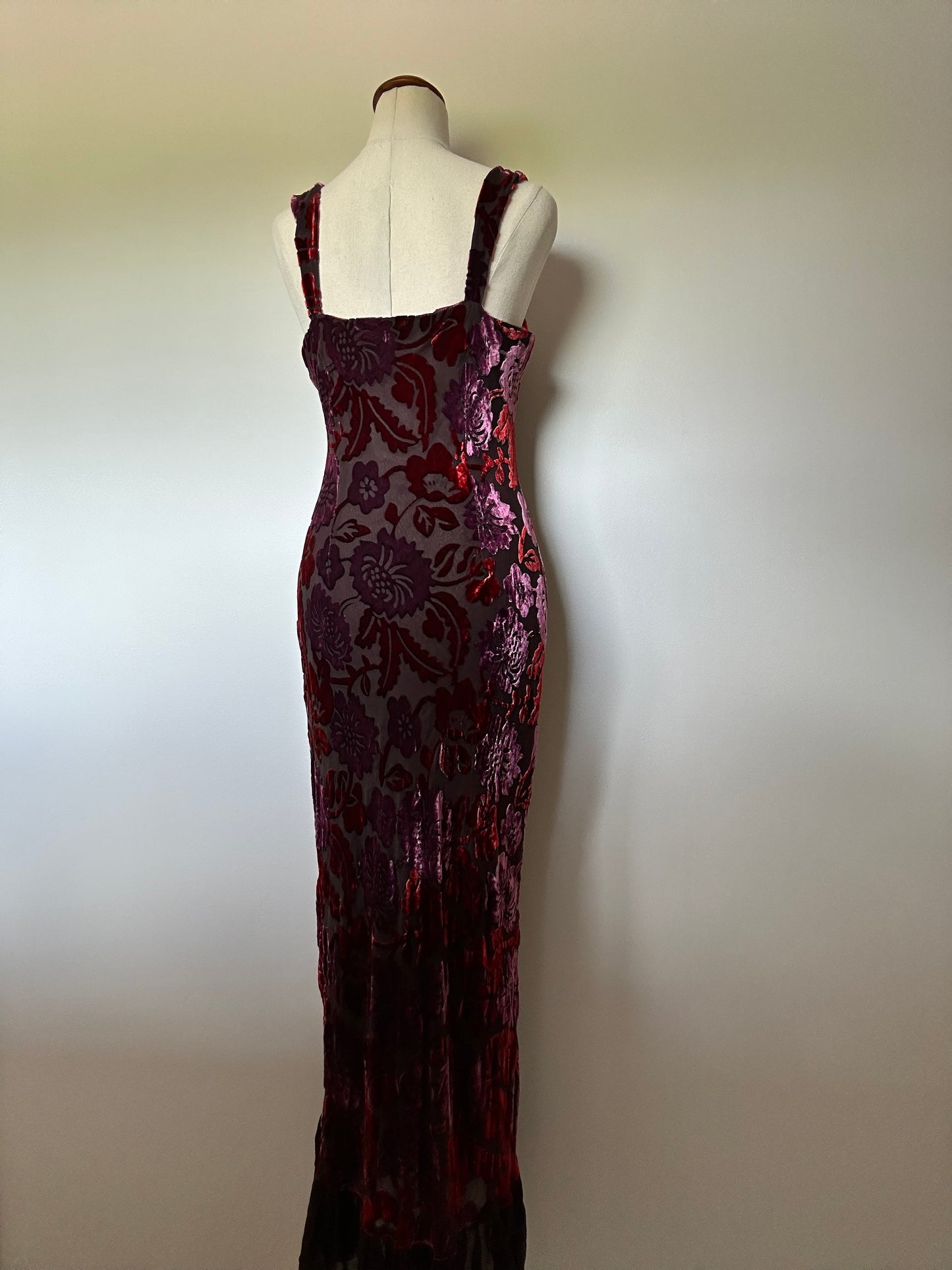 1990s Iridescent Velvet Dress (8-10)
