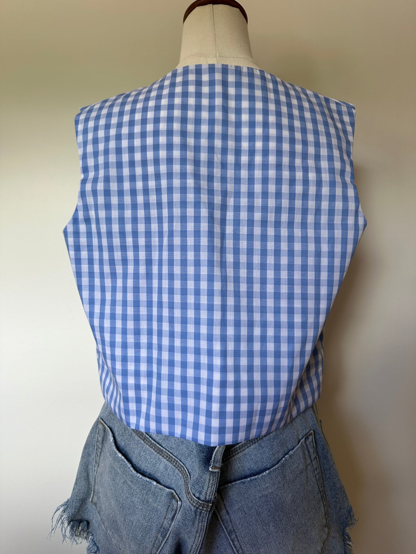 Handmade Gingham Tie Top (8-12)