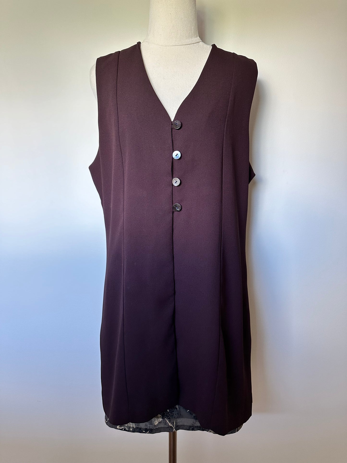90s I.Q. Plum Vest (14-16)