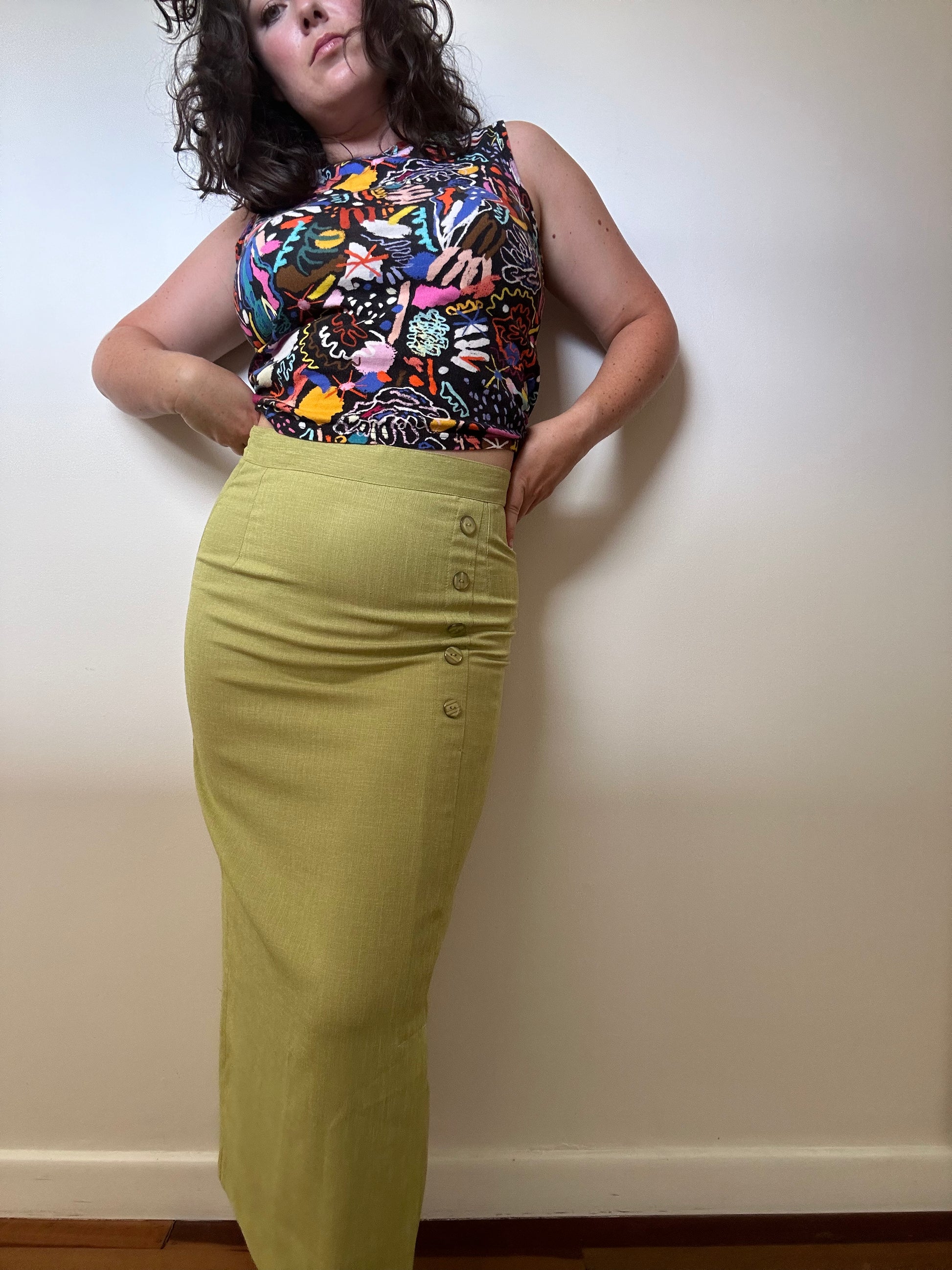 Women's maxi skirts clearance 80s