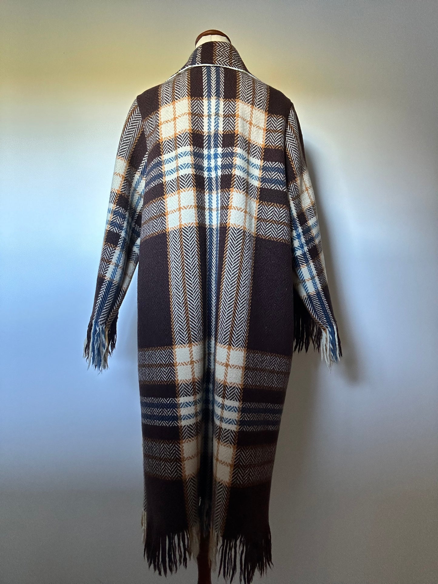 Tartan Fringe Wool Duster (8-16)