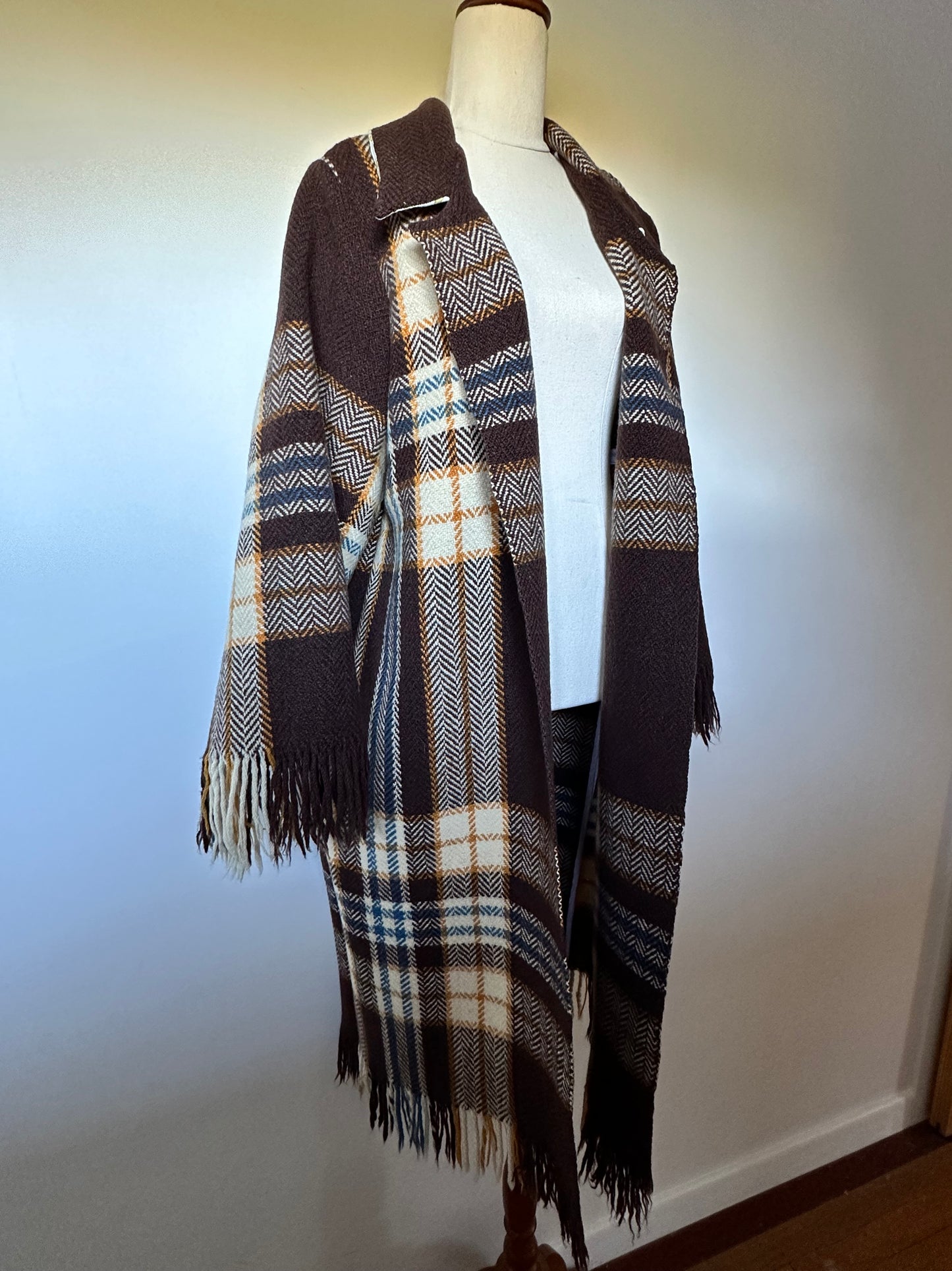 Tartan Fringe Wool Duster (8-16)