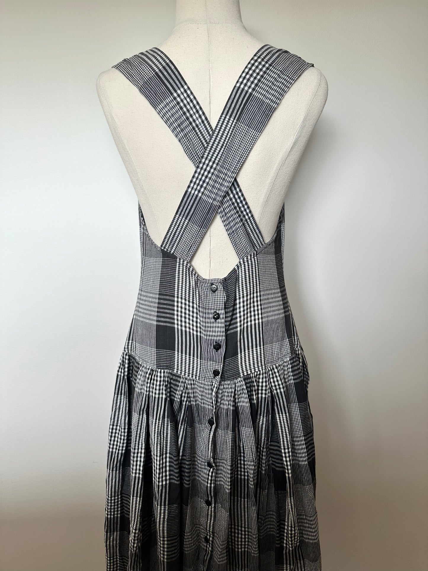 80s french connection cotton dress (8-10)