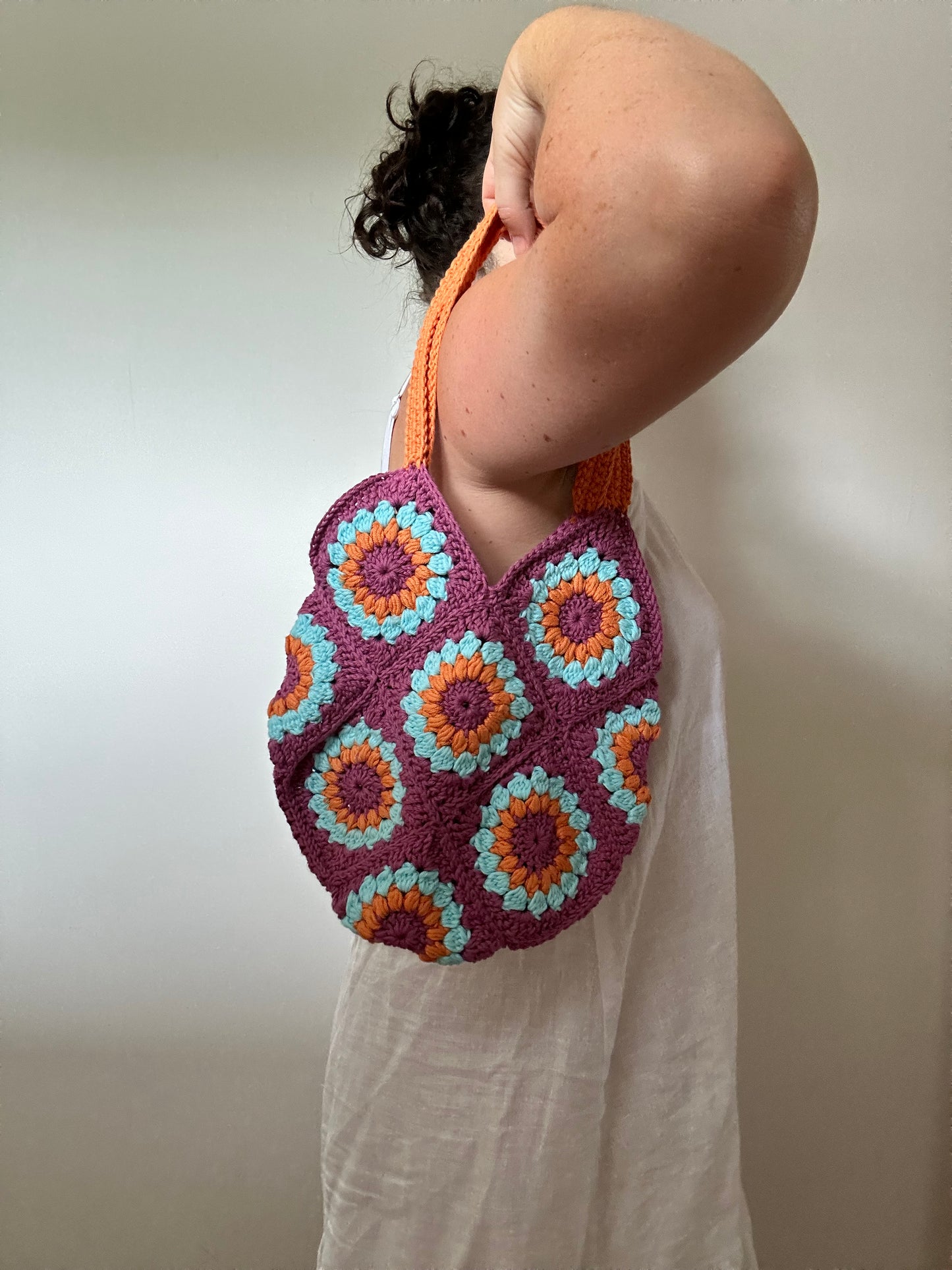 Handmade Sunflower Crochet Bag