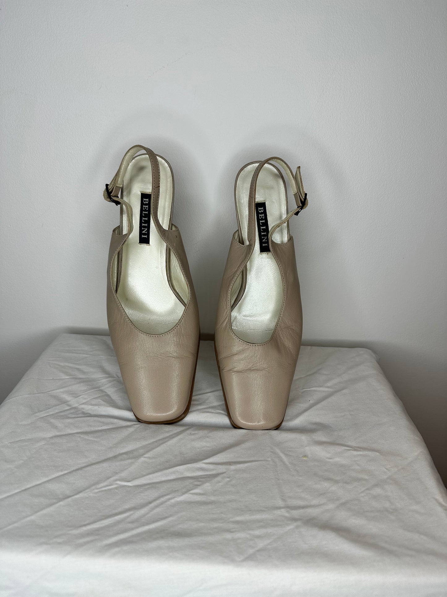 Vintage Bellini Sling Back Leather Heels (US 7 / EU 38)