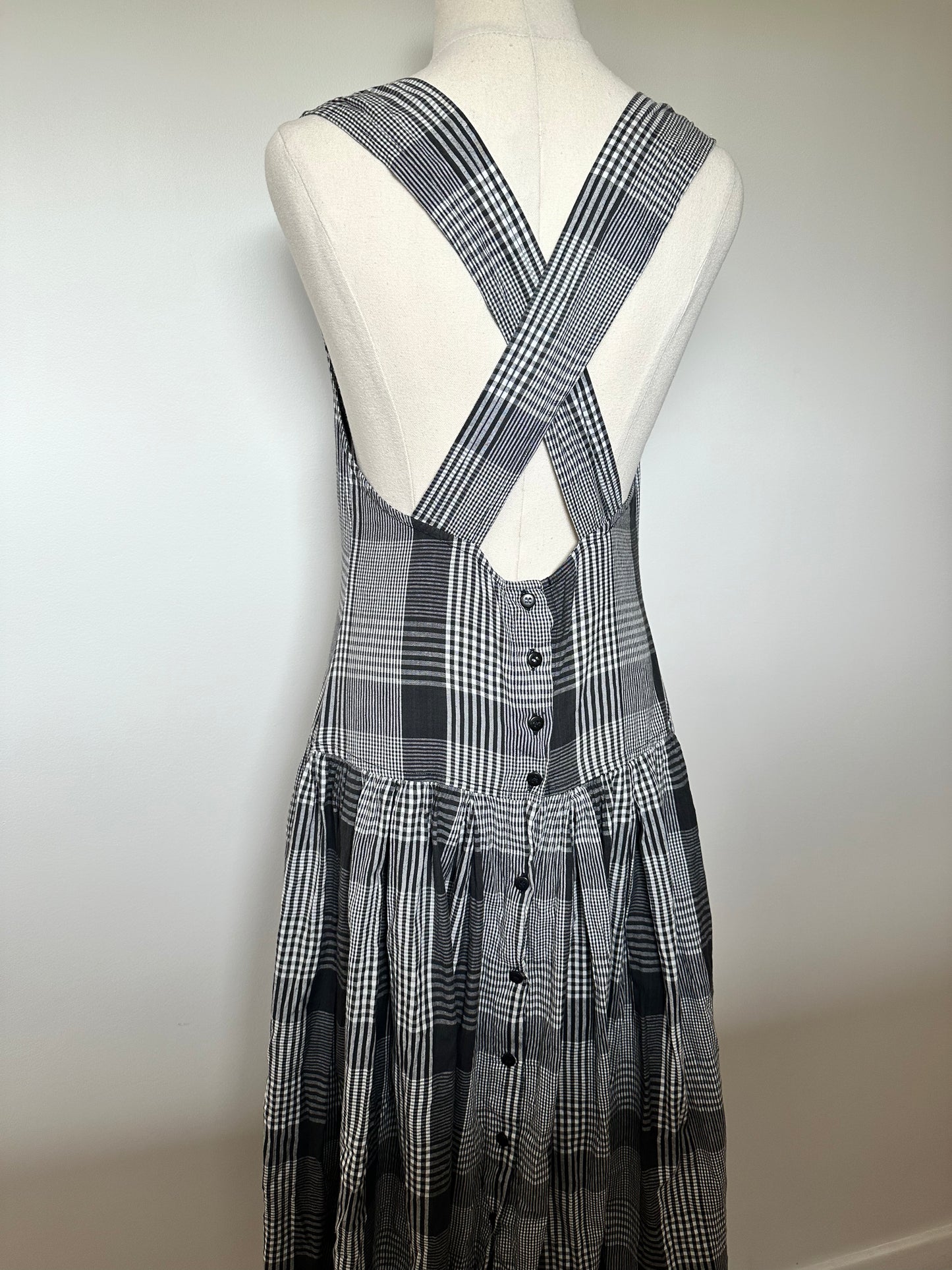 80s french connection cotton dress (8-10)