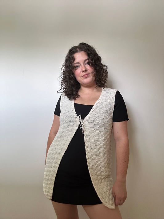 1970s Handknitted Tie Vest (10-14)