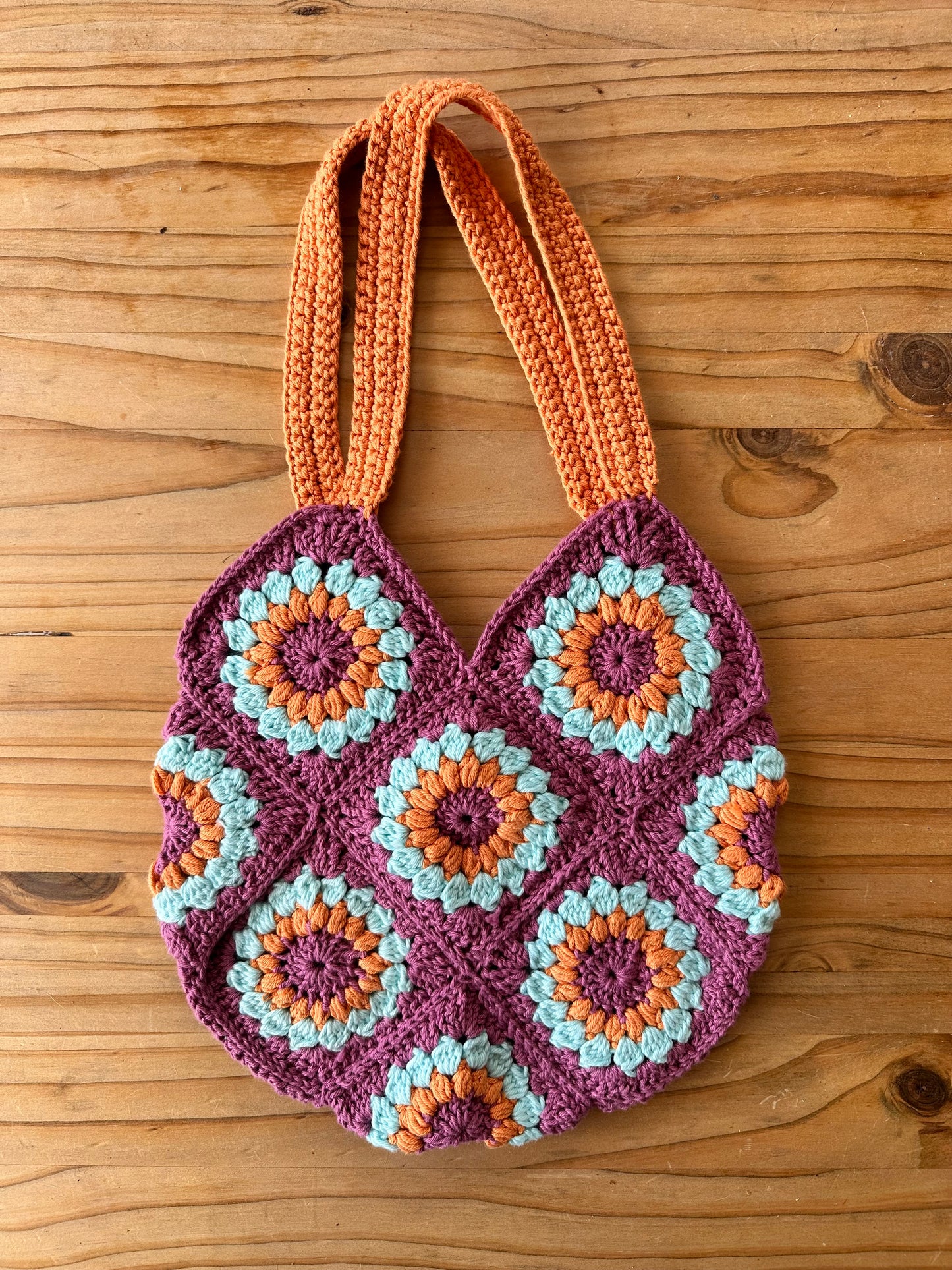 Handmade Sunflower Crochet Bag