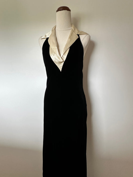 1990s Ralph Lauren Velvet Gown (10-12)