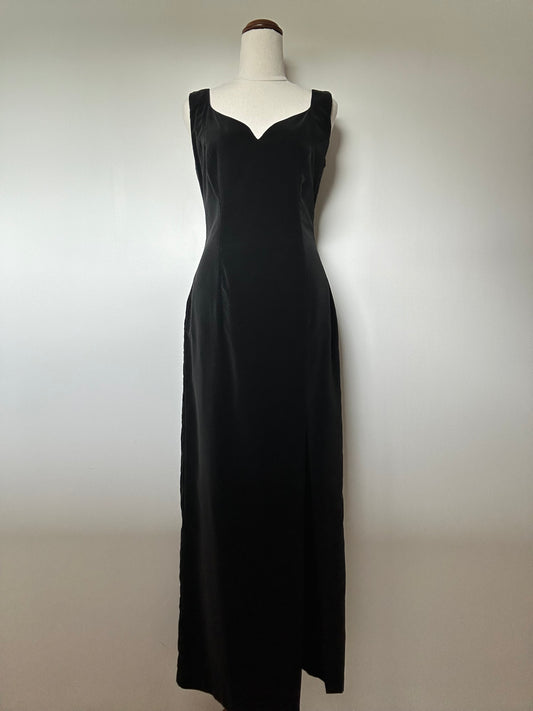 90s Annmaree Chambers Velvet Maxi (8-10)