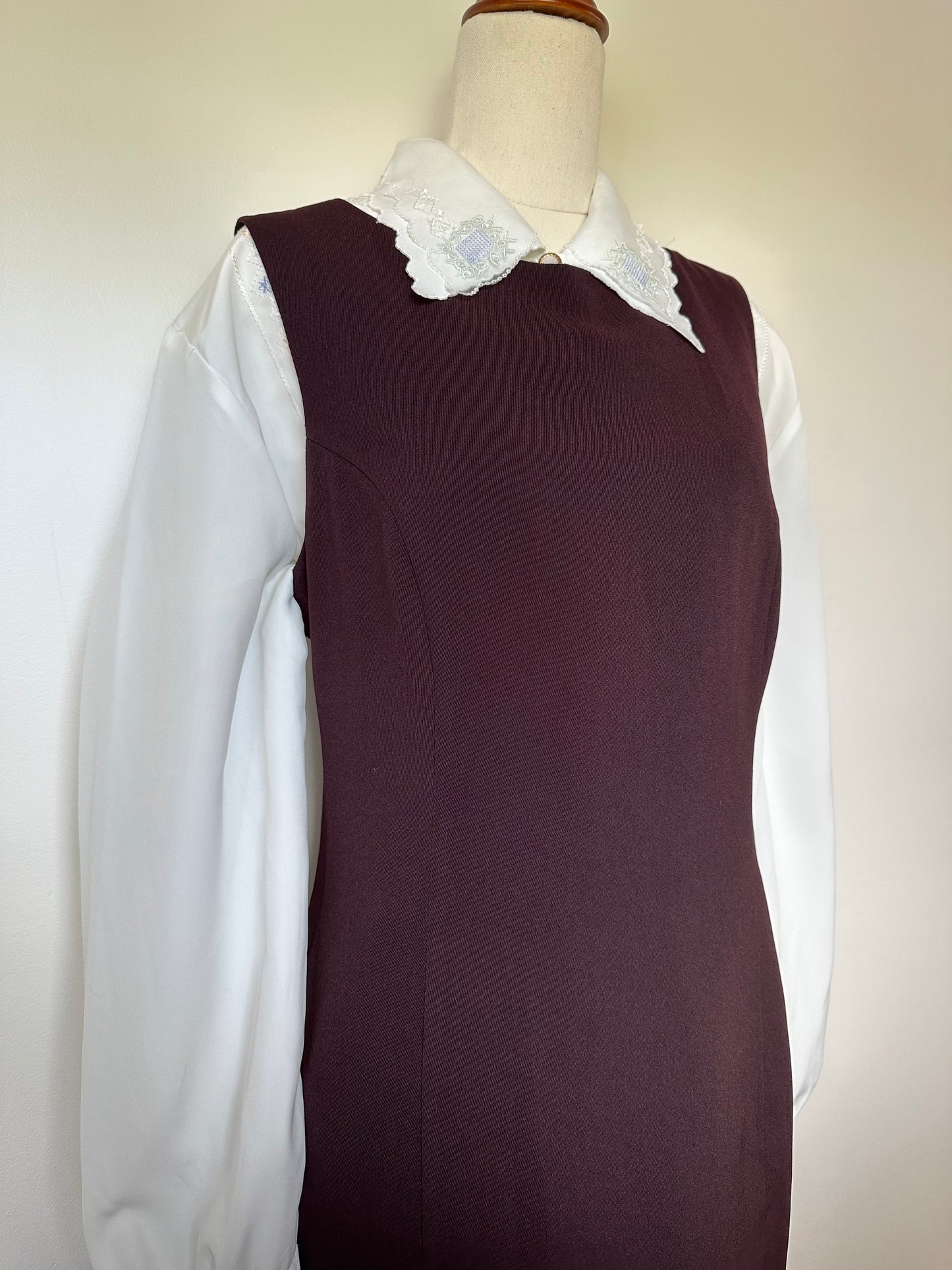 90s Plum Blase Mini Dress (12-14)