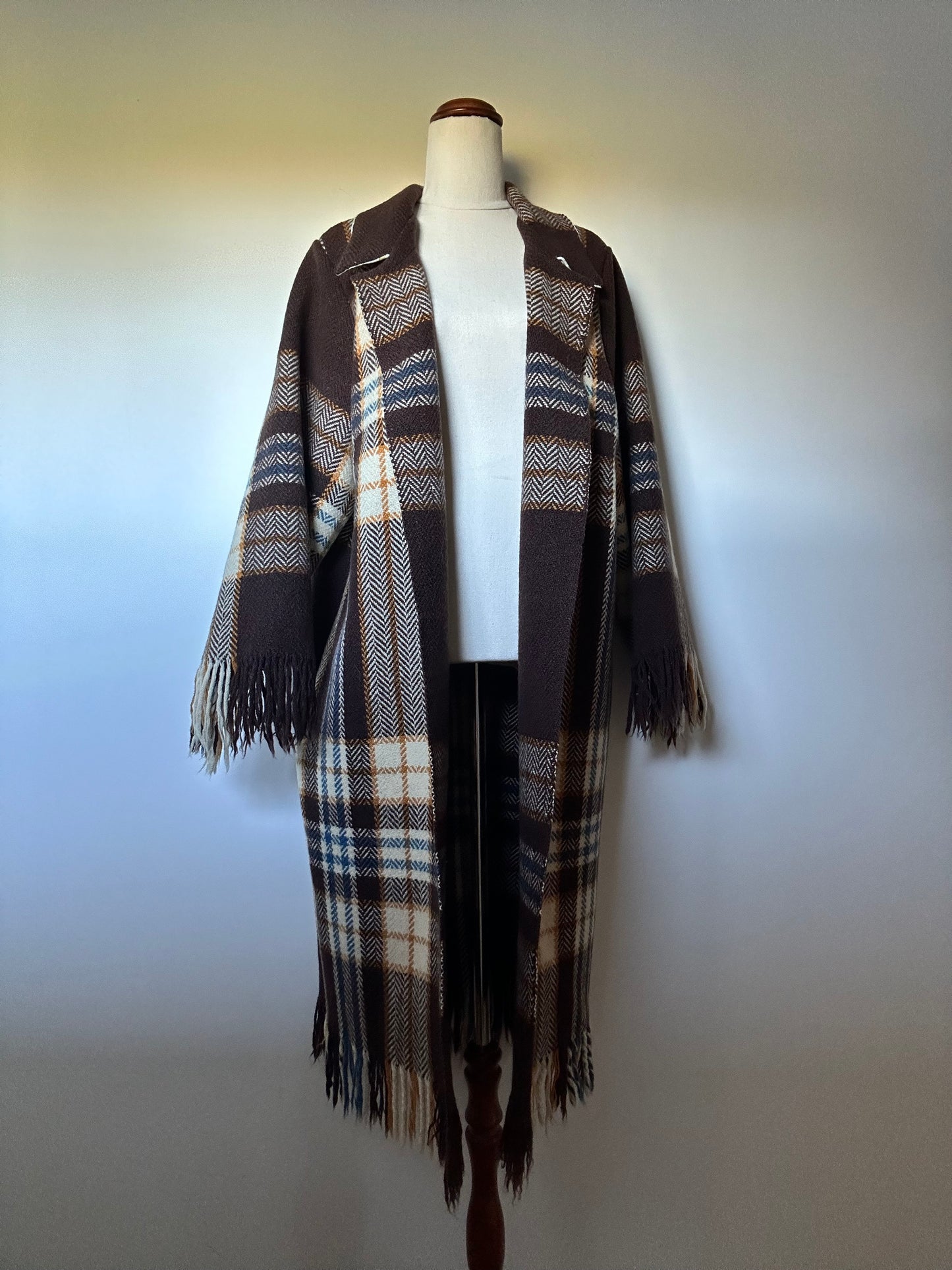 Tartan Fringe Wool Duster (8-16)