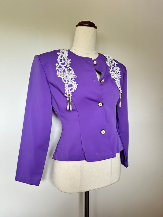 1980s Handmade Beaded Jacket (8-10)