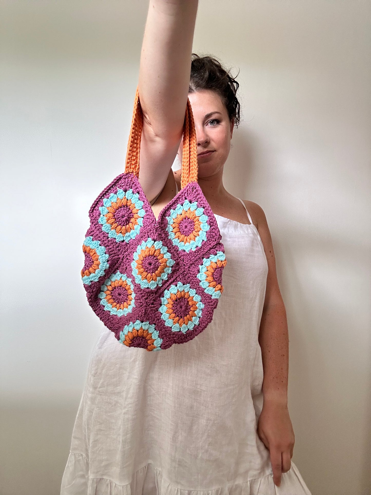 Handmade Sunflower Crochet Bag