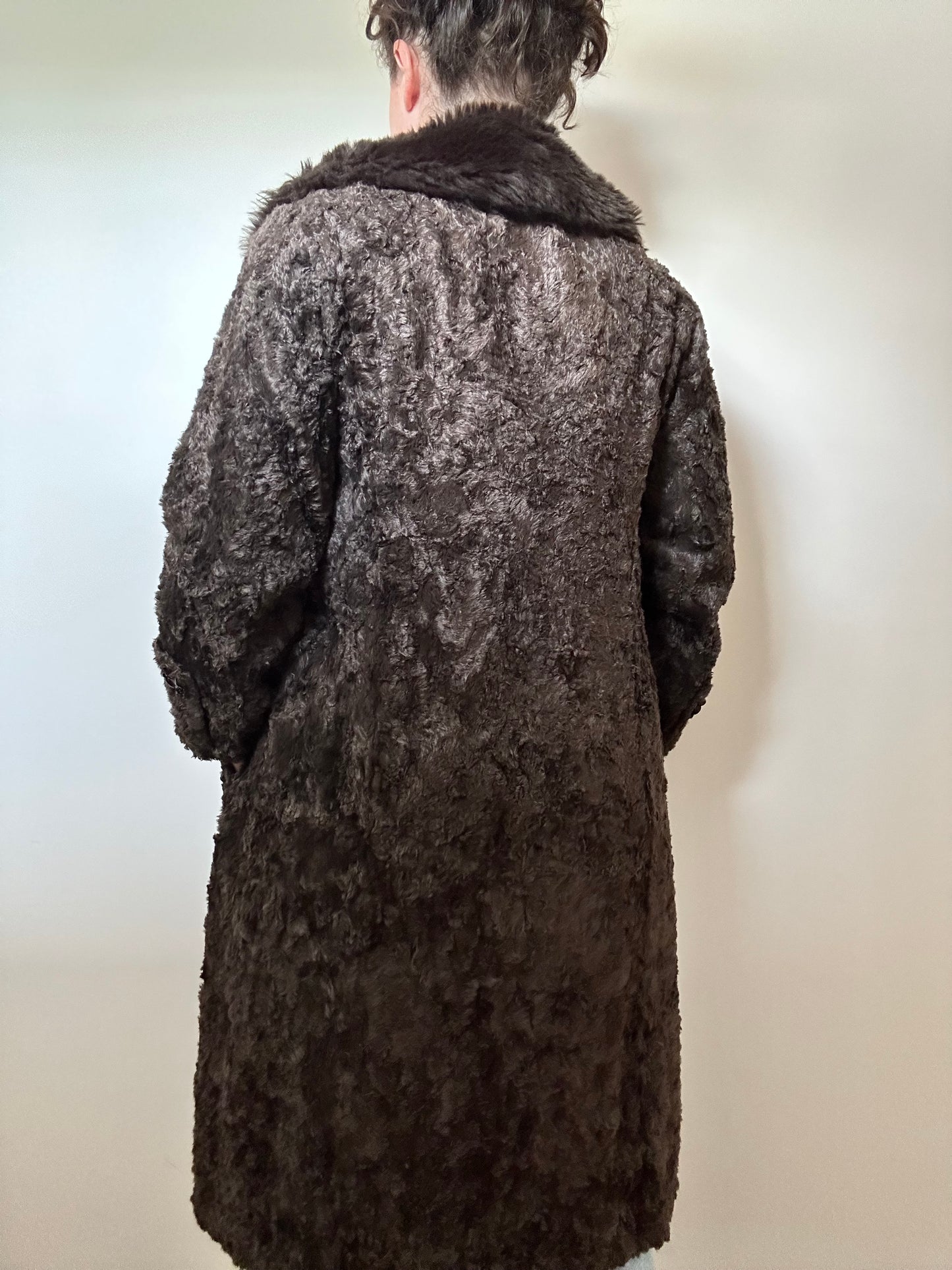 60s-70s Leonard Berg & Co. Ltd. Faux Fur Coat (8-14)